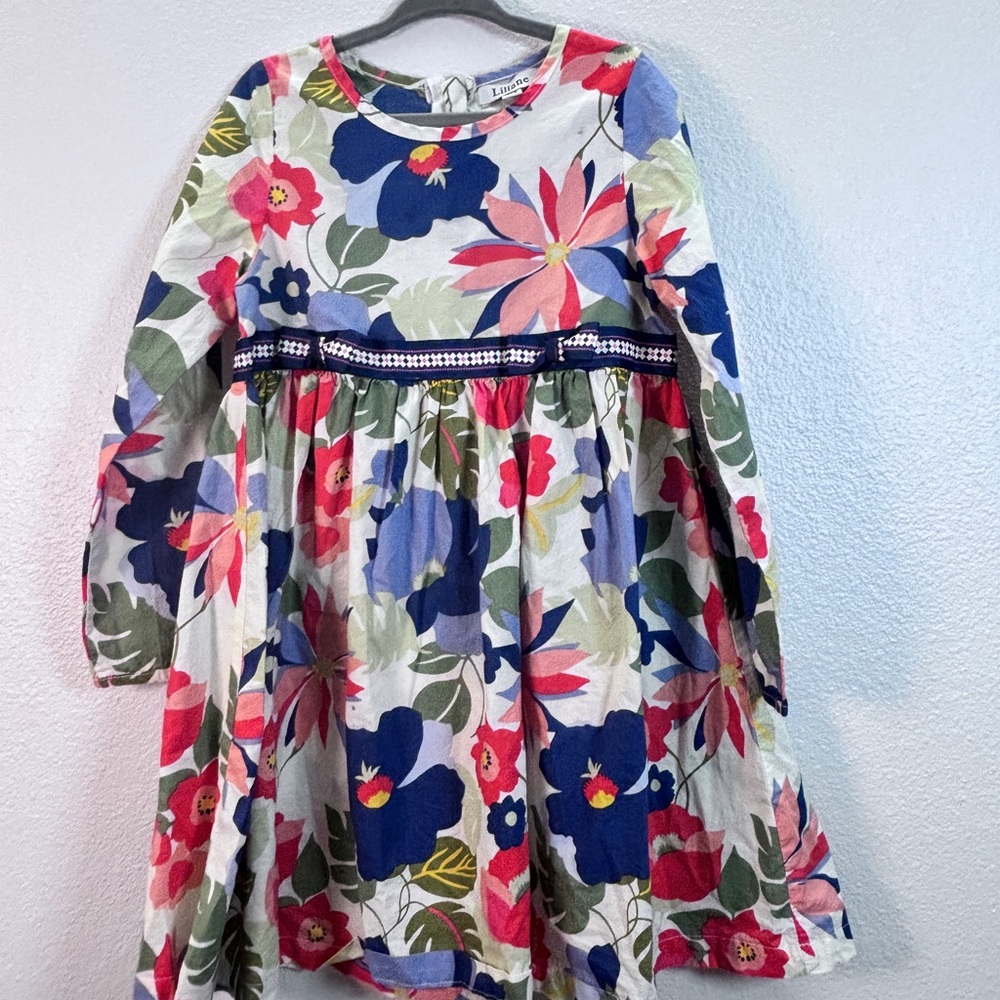 Liliana Multicolor Floral Long Sleeve Dress